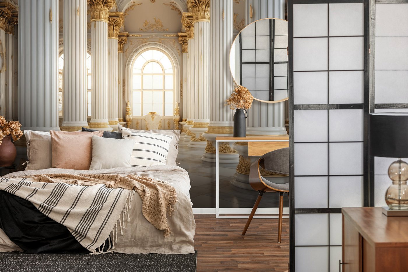 Wallarena Fototapete Marmor Grau - Modern - Vlies - Schlafzimmer, glatt, 104x70cm Bild 4