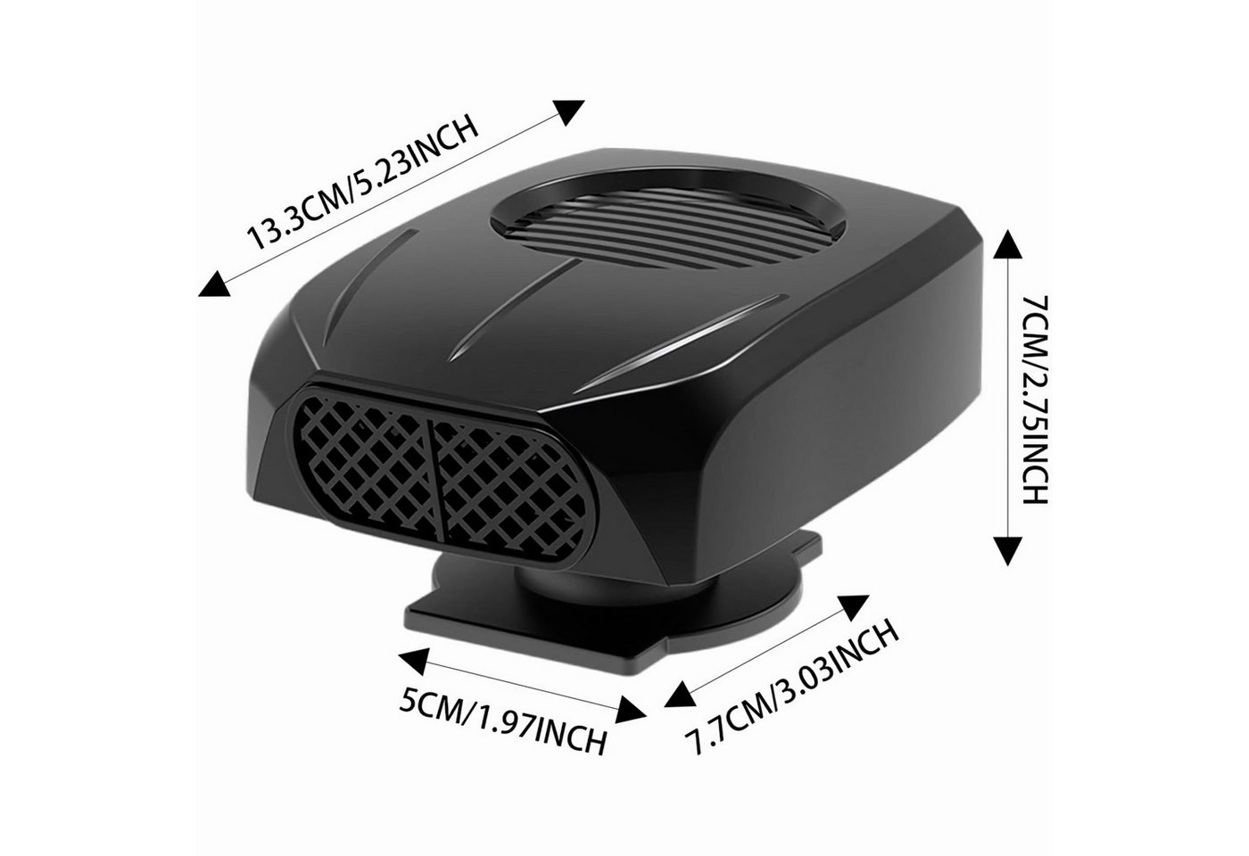 Bolwins Heizgerät D89D LKW Heizung Entfroster 120W24V Auto Entfroster Heizlüfter Heizung, 120 W, Schnelles Enteisen & Entnebeln, Heiz- und Kühlfunktion kompakt Bild 2