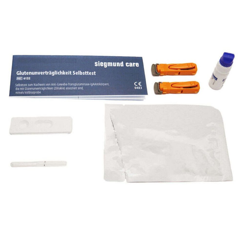 siegmund care Unverträglichkeitstest Glutenunverträglichkeit Selbsttest, Dauer des Tests :15 Minuten, 1-tlg., Genauigkeit 96,7 % Bild 2