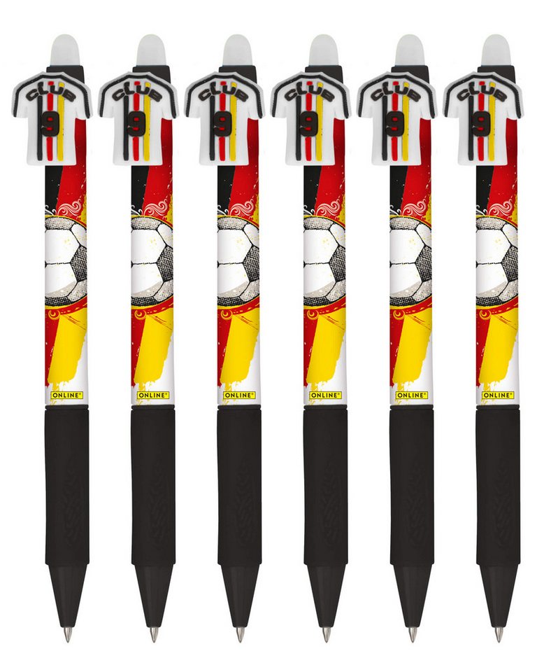 Online Pen Gelroller magiXX Fun Germany, Radierbare Gelschreiber, 6 Stück, radierbare Gelschreiber, im Deutschland-Fan-Design, Spar-Pack Bild 2