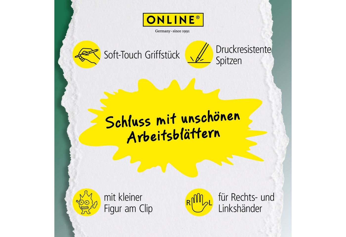 Online Pen Gelroller magiXX Fun Germany, Radierbare Gelschreiber, 6 Stück, radierbare Gelschreiber, im Deutschland-Fan-Design, Spar-Pack Bild 3