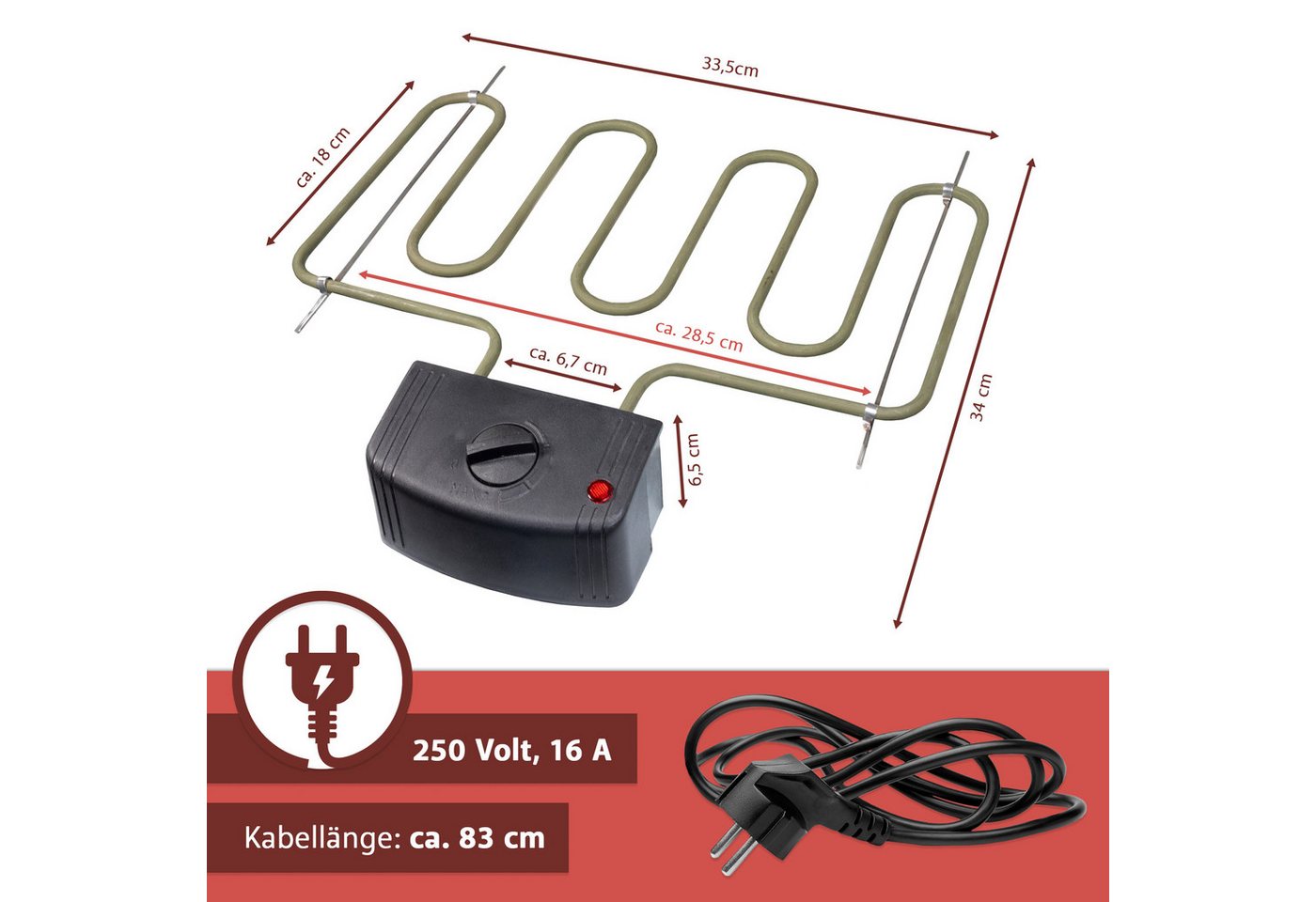 Lemodo Räucherofen aus Edelstahl, Räucherschrank 80cm mit Zubehör Bild 3
