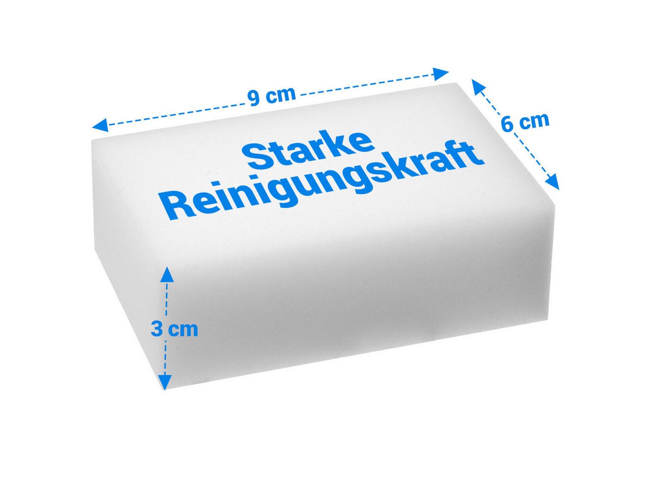Casativo Melamin-Schaum-Schwamm - Mühelose Fleckenentfernung ohne Chemie Schmutzradierer (Für Küche, Bad, Möbel, Büro & Auto - 9x6x3cm) Bild 4