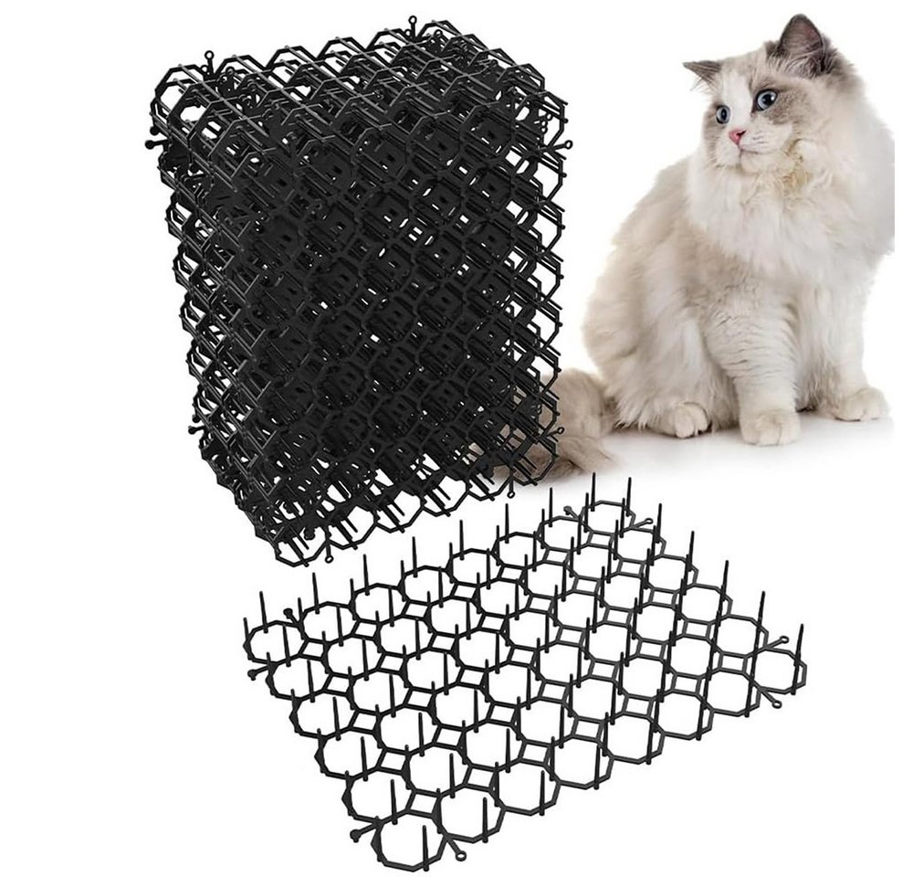 Srvillg Taubenspikes Katzenabwehrmatten mit Kunststoffspitzen, Abwehrmatte,12er-Set, 12-St., 20x15x2.7cm,für Pflanzen, Möbel,Garten und Zäune,Innen- & Außenbereich Bild 4