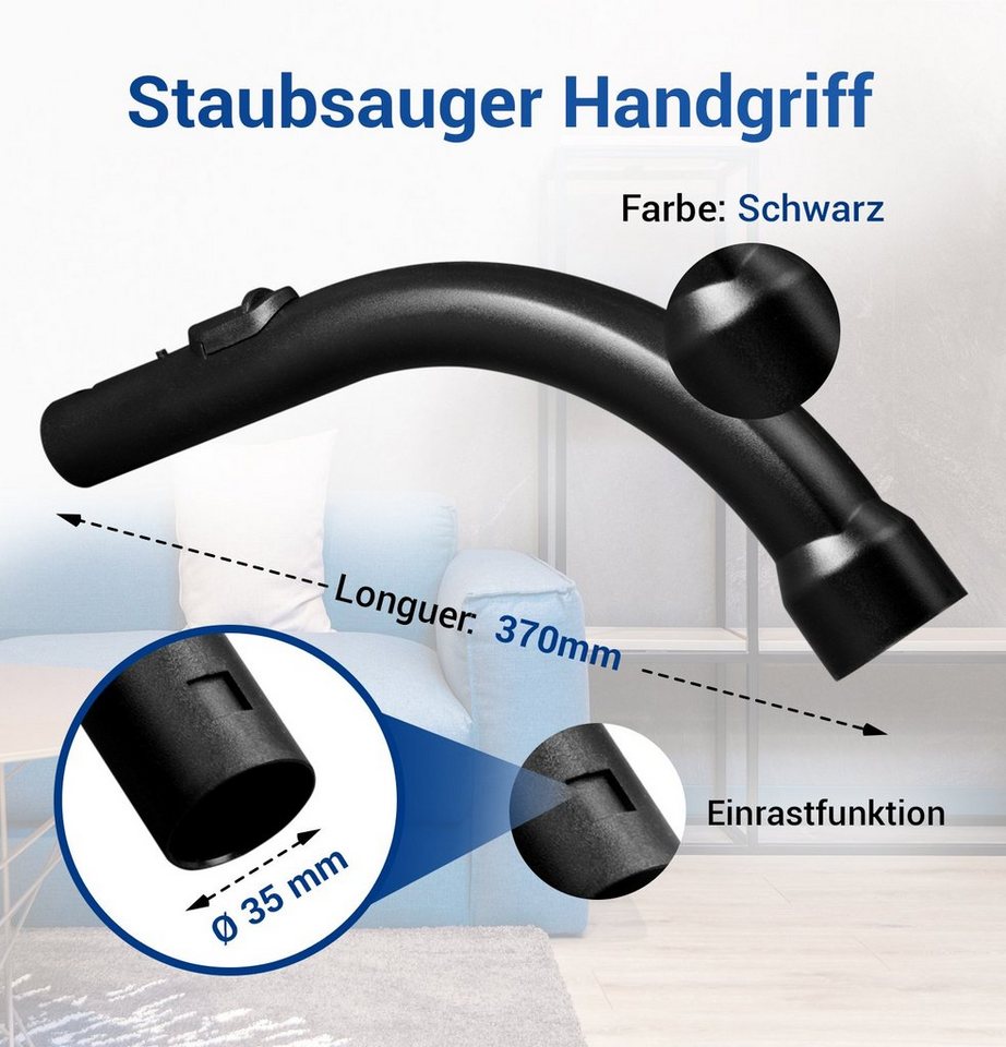VIOKS Griff Ersatz für Miele 9442601 (1-St), Handgriff 35mmØ für Staubsaugerschlauch Bodenstaubsauger Bild 4