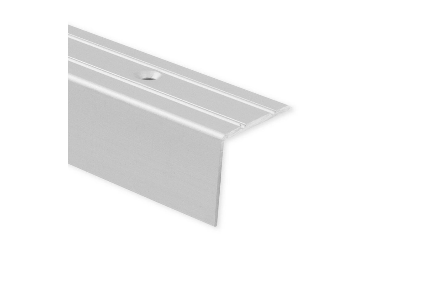 Karat Winkelprofil für Treppenstufen & Absätze, Aluminium, 24,5 x 20 mm, selbstklebend oder vorgebohrt Bild 2