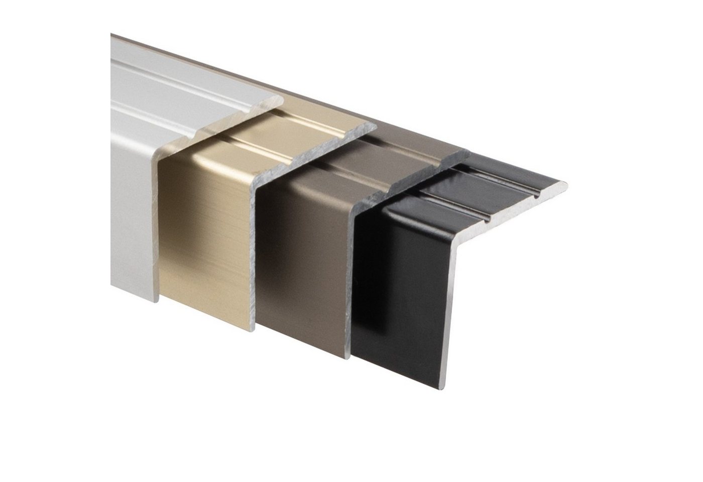 Karat Winkelprofil für Treppenstufen & Absätze, Aluminium, 24,5 x 20 mm, selbstklebend oder vorgebohrt Bild 5