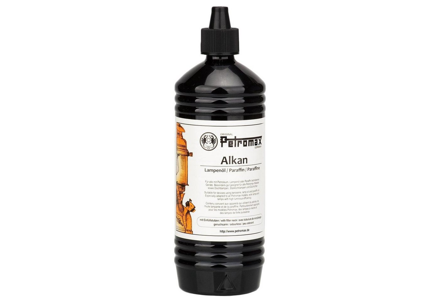 Petromax Lampenöl Petroleum Sturmlaternen Alkan für Lampen und Kocher Feuerhand, 1 l, (Spar-Set, 2-St), klar, mit Einfüllstutzen, geruchsarm Bild 3