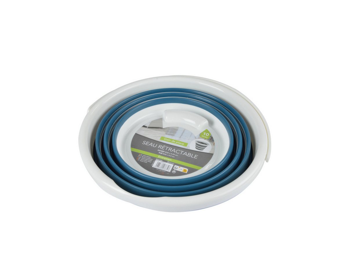Sanixa Falteimer Falteimer 10 L Haushaltseimer Wassereimer Eimer, (faltbar, Reinigungseimer Reinigungszubehör), Putzeimer Universaleimer verstärkter Boden