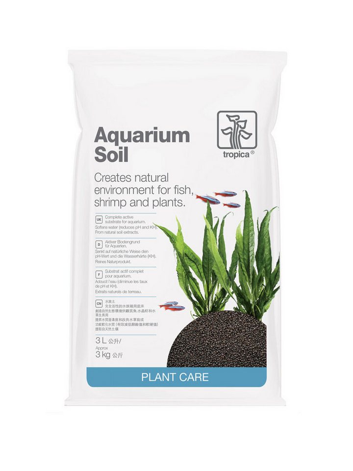 Tropica Aquarien-Substrat Tropica Aquarium Soil, kompetter Bodengrund, 3 Liter