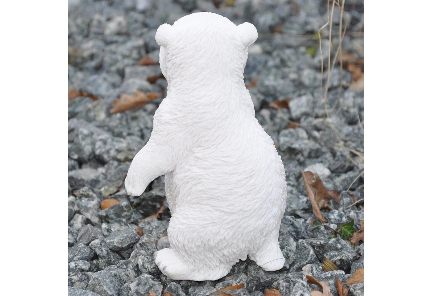 dazikemo Gartenfigur Dekofigur Gartenfigur Eisbär 11 x 11 x 19 cm Bild 3