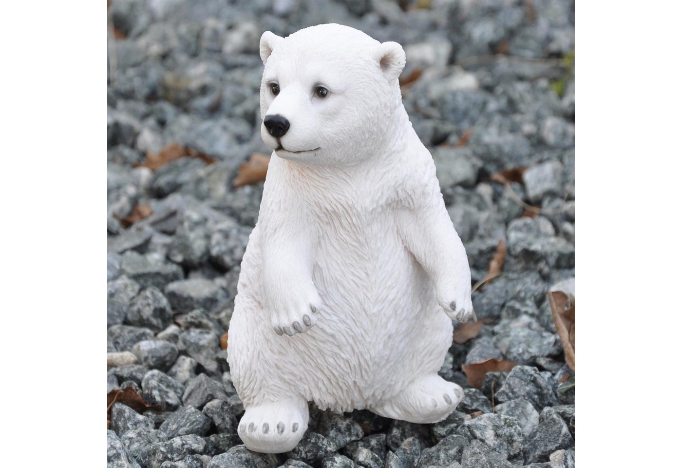 dazikemo Gartenfigur Dekofigur Gartenfigur Eisbär 11 x 11 x 19 cm Bild 4