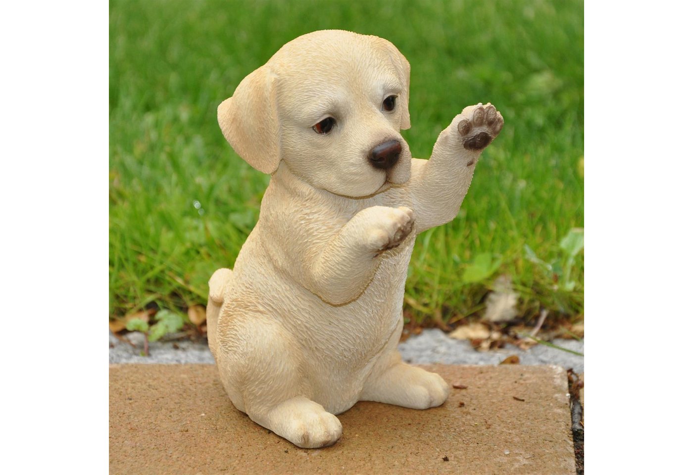 dazikemo Gartenfigur Dekofigur Gartenfigur Labrador Welpe Bild 2
