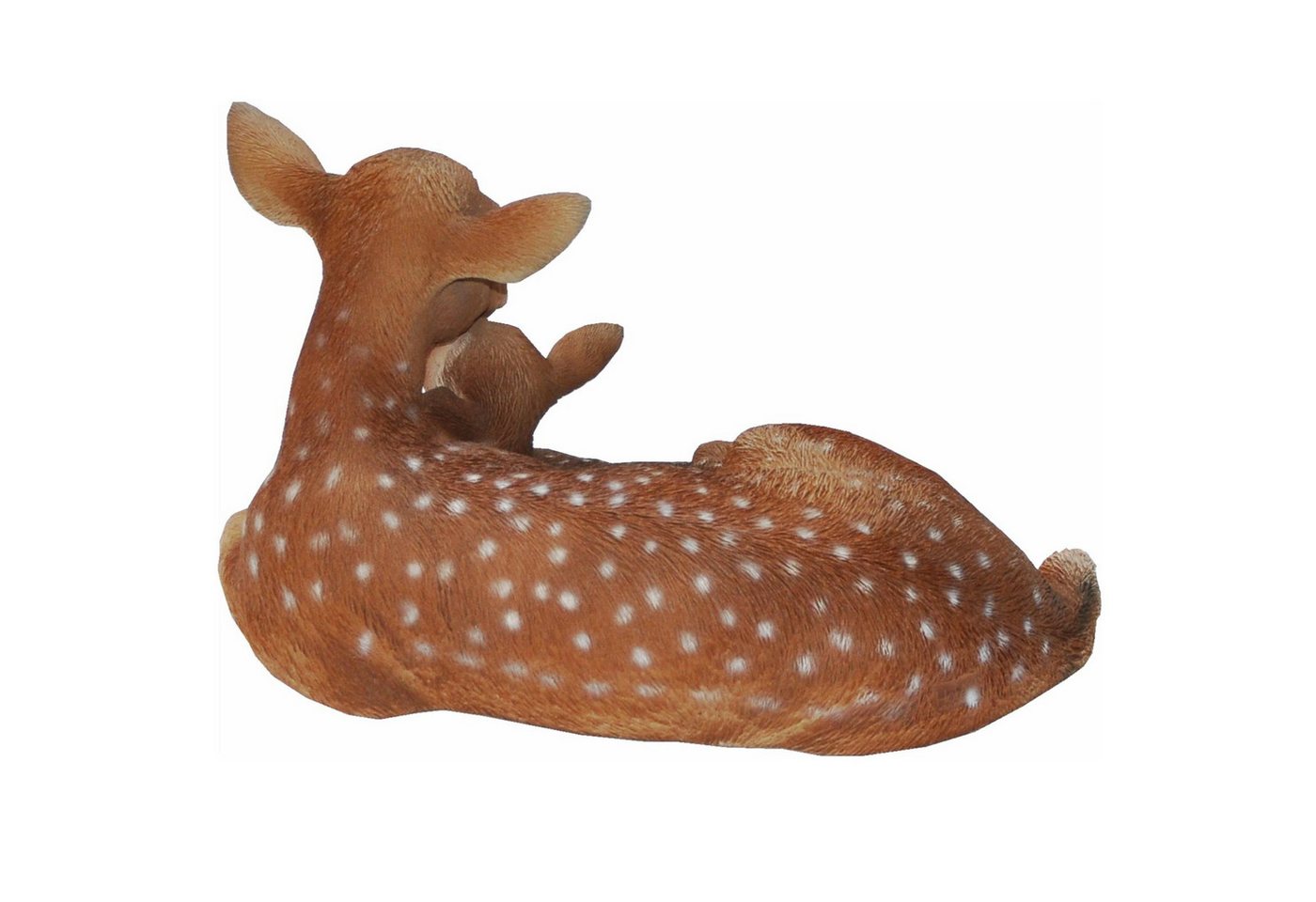 dazikemo Gartenfigur Gartenfigur Dekofigur Reh mit Rehkitz Bild 2