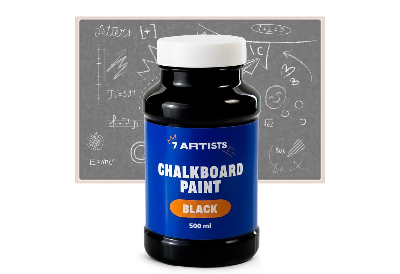 7 Artists Tafelfarbe 7 Artists Tafelfarbe Schwarz - Tafellack, Chalkboard Farbe Bild 2