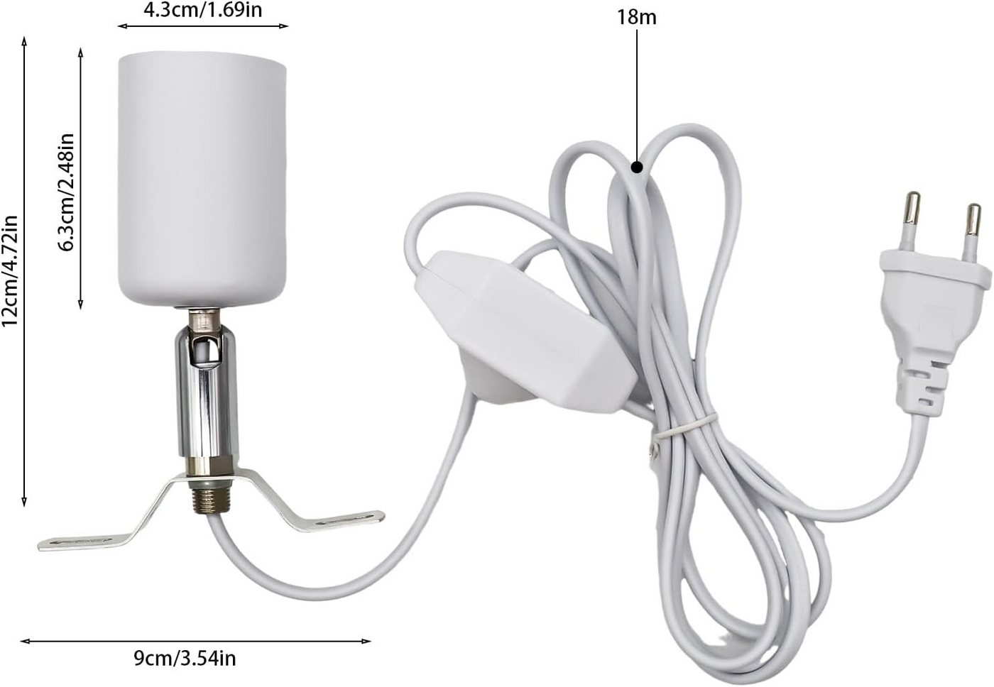 FELIXLEO Infrarotlampe Reptilien Wärmelampe Fassung Keramik(Ohne Glühbirne), 1-tlg. Bild 3