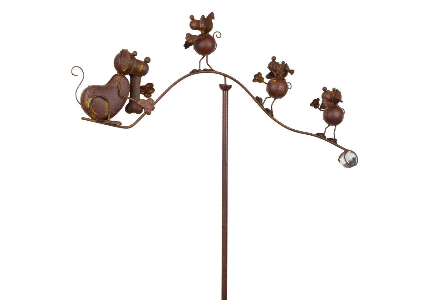 Moritz Gartenstecker Gartenstecker Hund & Mäuse Metall balancierend 166 cm Bild 4