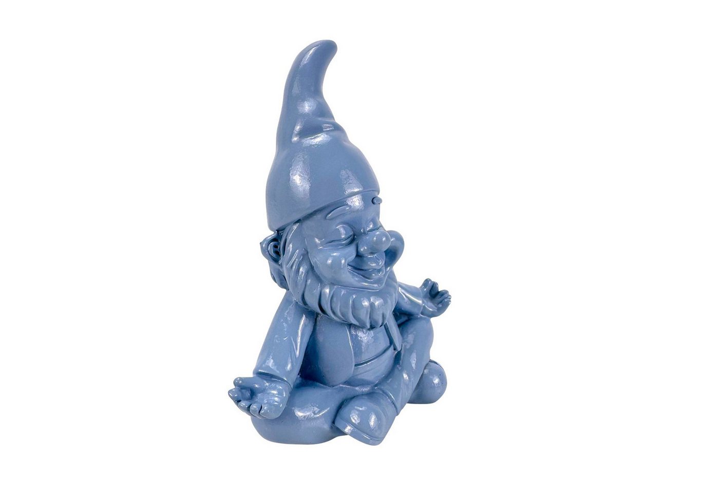 Online-Fuchs Gartenfigur für draußen - Lustiger Gartenzwerg in Yoga-Position - Deko Figuren, (wetterfest, moderne knallige Farben), Geschenkidee für Frühling, Sommer und Herbst - 16 cm groß