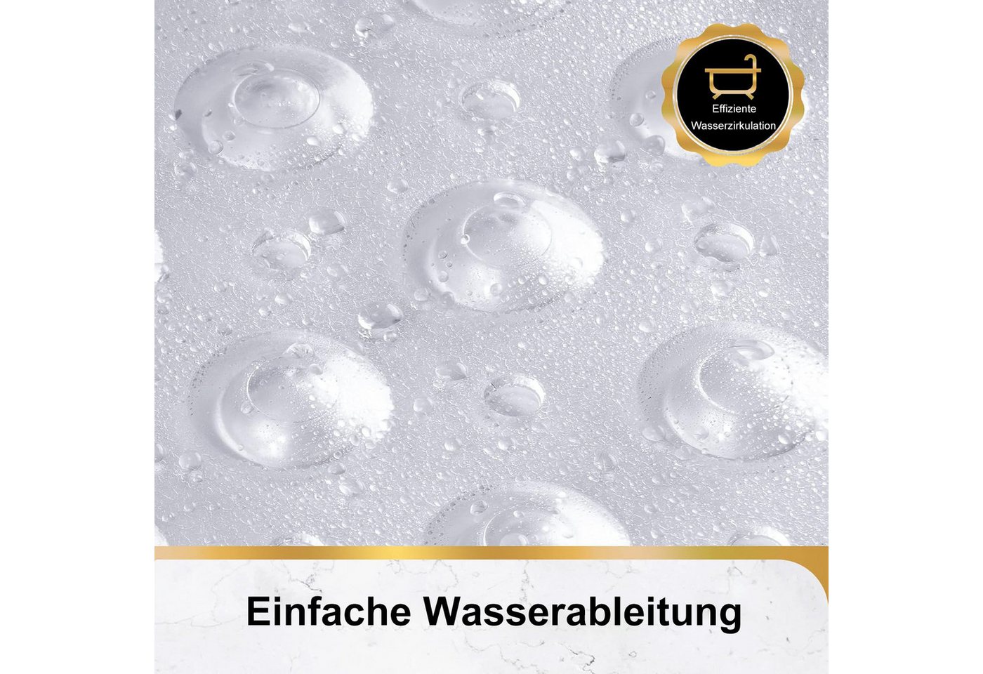 Futicare Wanneneinlage Badewannenmatte rutschfest B: 40 cm, L: 100 cm, Fußmassagematte, Rutschfest mit 200 Saugnäpfen, Waschmaschinenfest, Dusch- & Badematte Bild 4