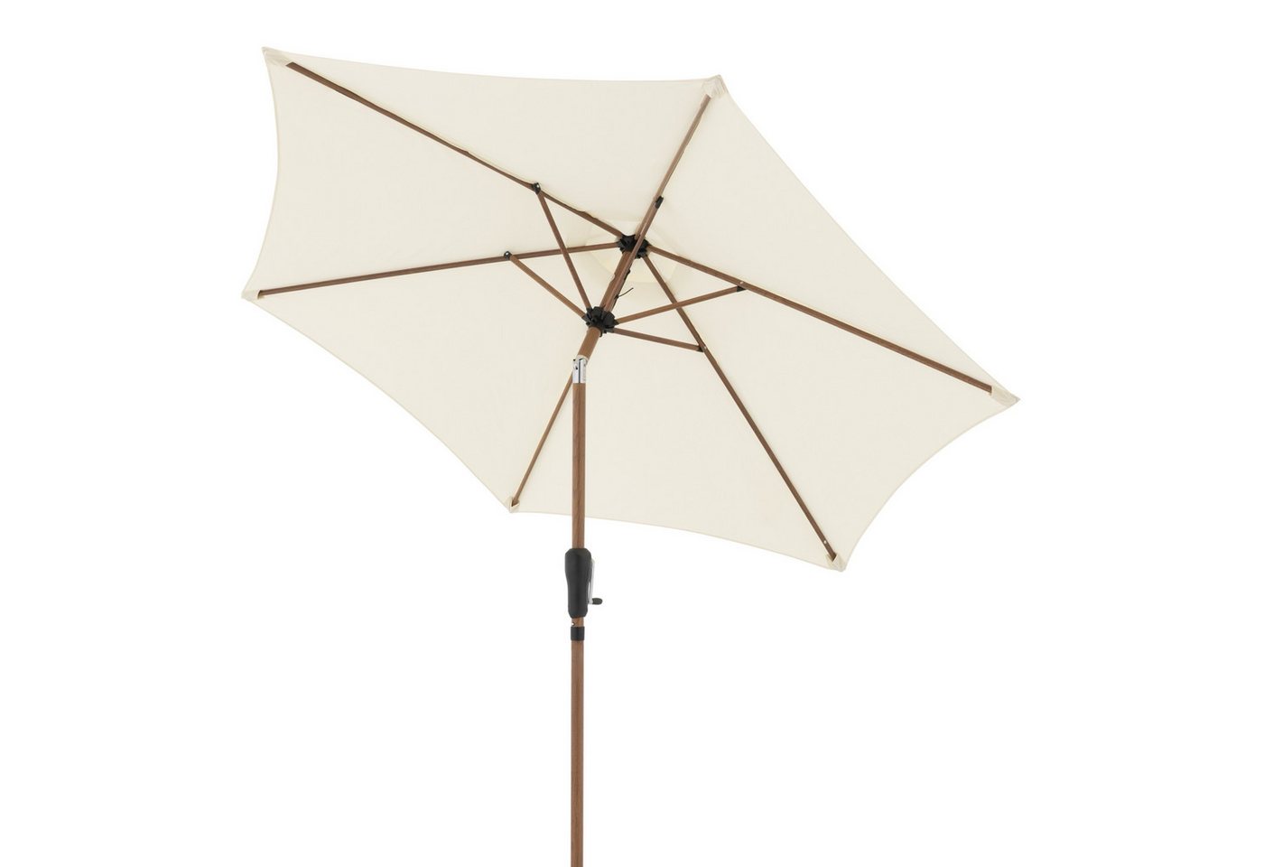 doppler® Sonnenschirm City Wood, Holzoptik, Ø250cm, für Balkon, mit Kurbel Bild 3