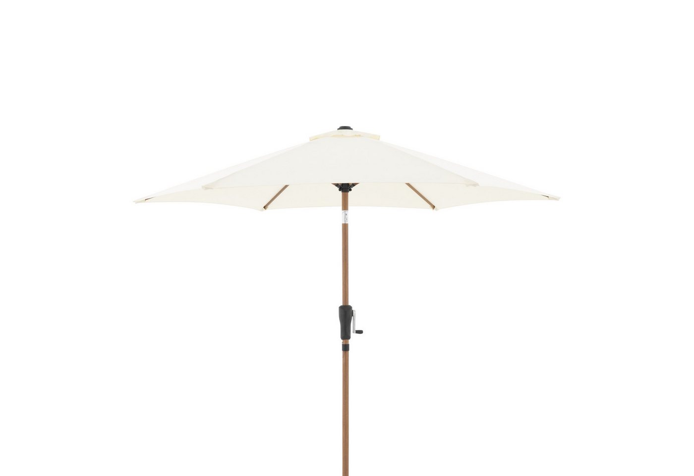 doppler® Sonnenschirm City Wood, Holzoptik, Ø250cm, für Balkon, mit Kurbel Bild 4
