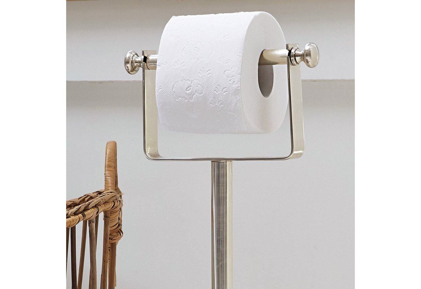 Mirabeau Badaccessoire-Set Toilettenpapierhalter Corinne silber Bild 3