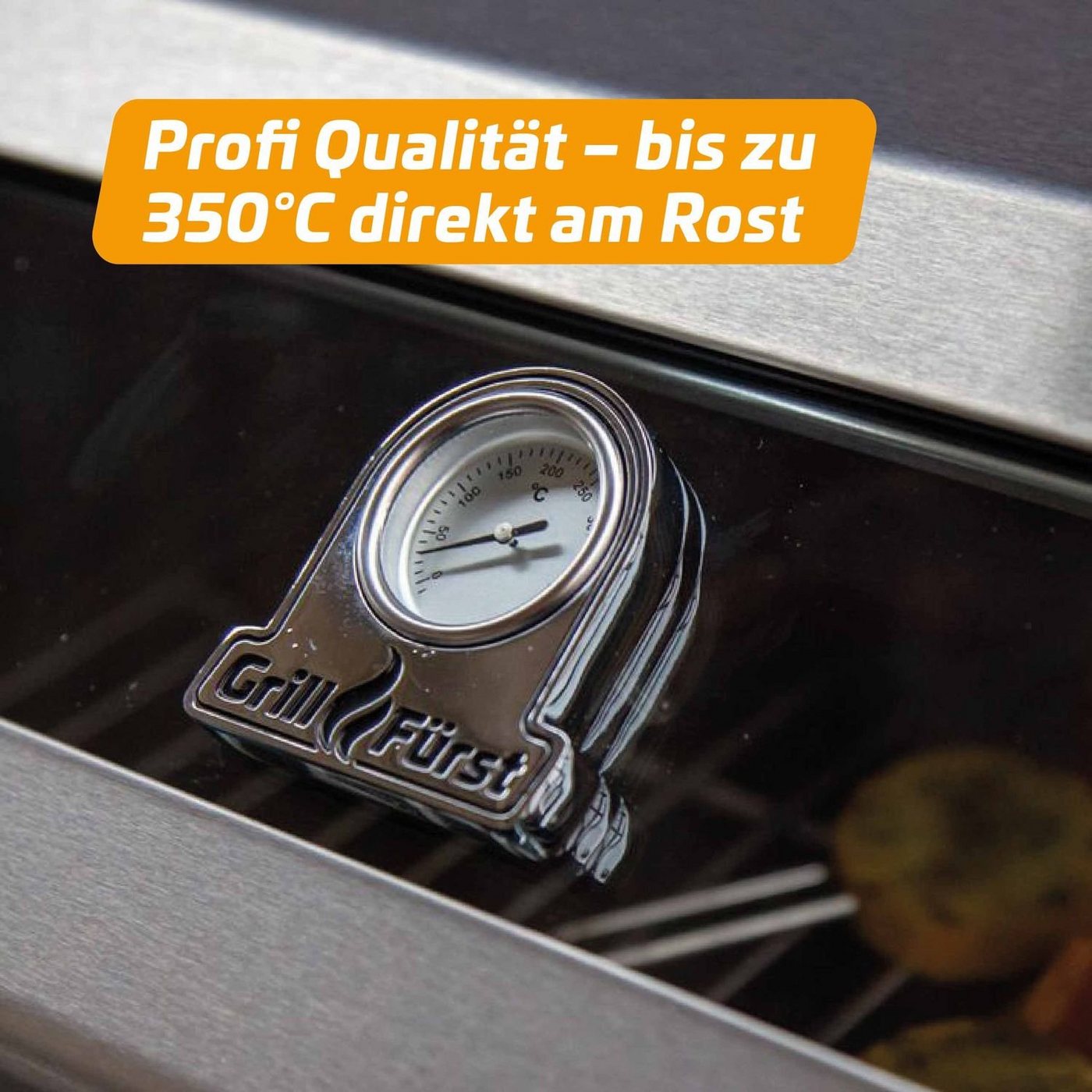 Grillfürst Camping-Gasgrill Grillfürst G201E 2-Brenner Gasgrill portabel v2 - Campinggrill / Balkongrill 50mbar - inkl. Abdeckhaube Bild 5