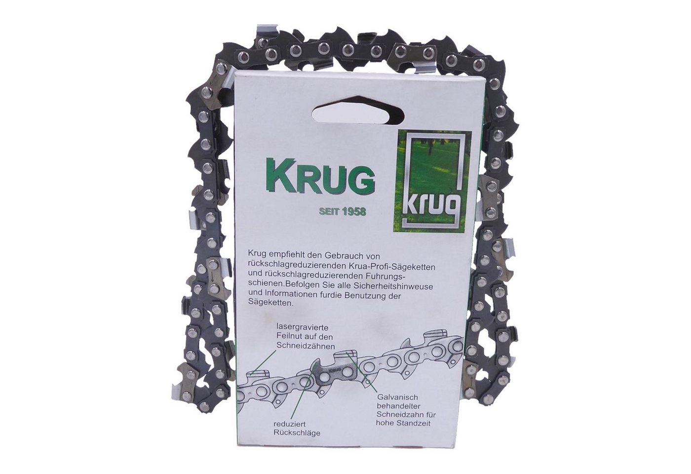Fritz Krug Ersatzkette 2 Stück Profi C Sägekette 325 1.5 mm 76 TG Ersatzkette