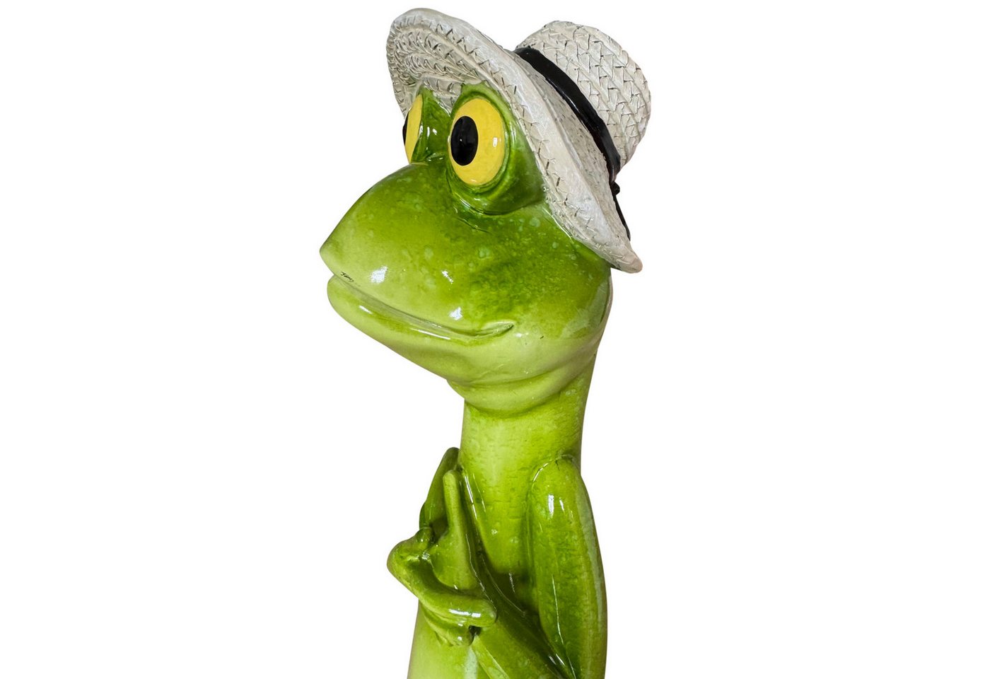 Online-Fuchs Gartenfigur Gartenstecker Froschhals, Kopf - lustige Deko Figuren für Blumenbeet, (Gartenstecker), für den Außenbereich - 30 cm groß Bild 2