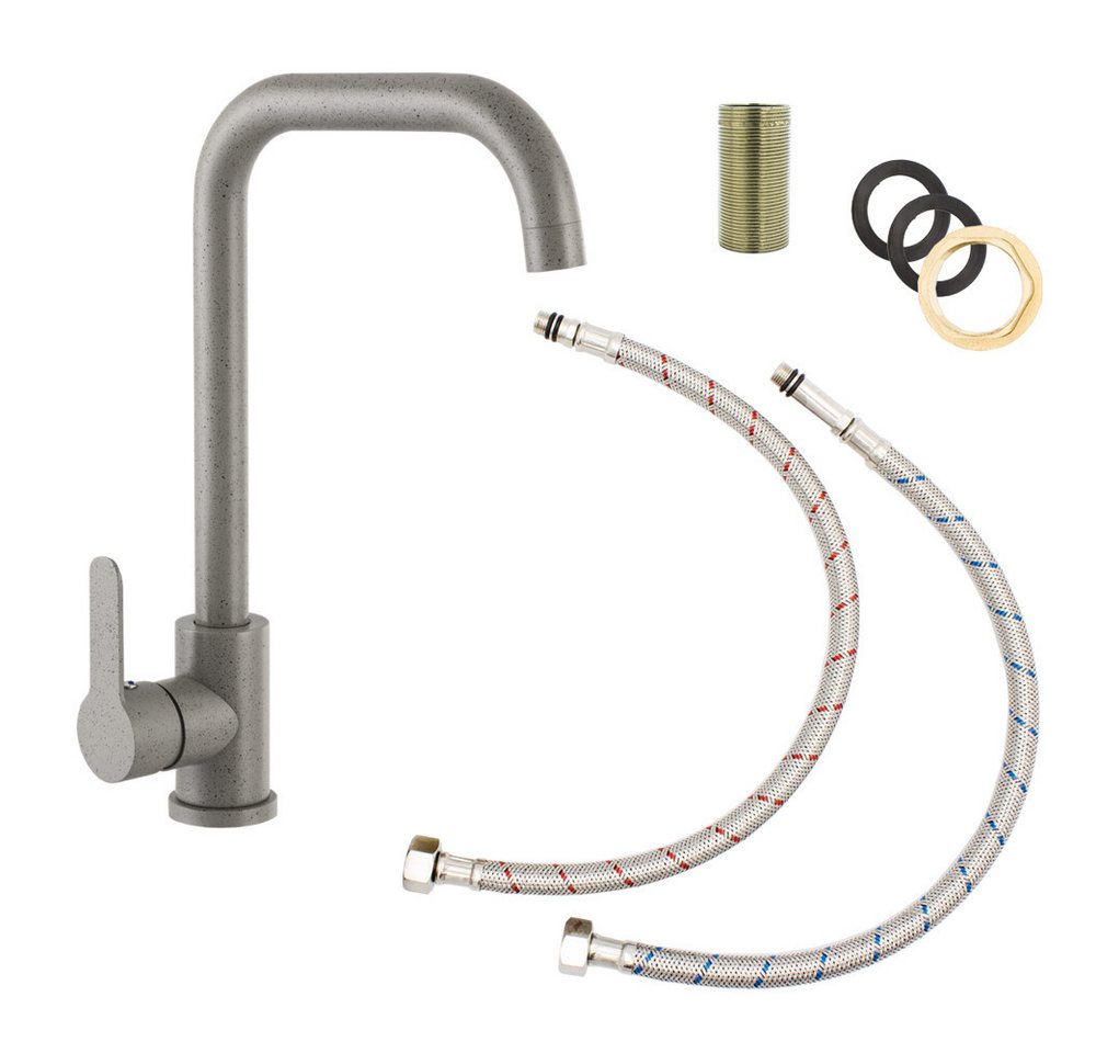 Faizee Home Küchenarmatur Küchenarmatur Küchenarmatur STEEL Küchenarmatur 360° Drehbar