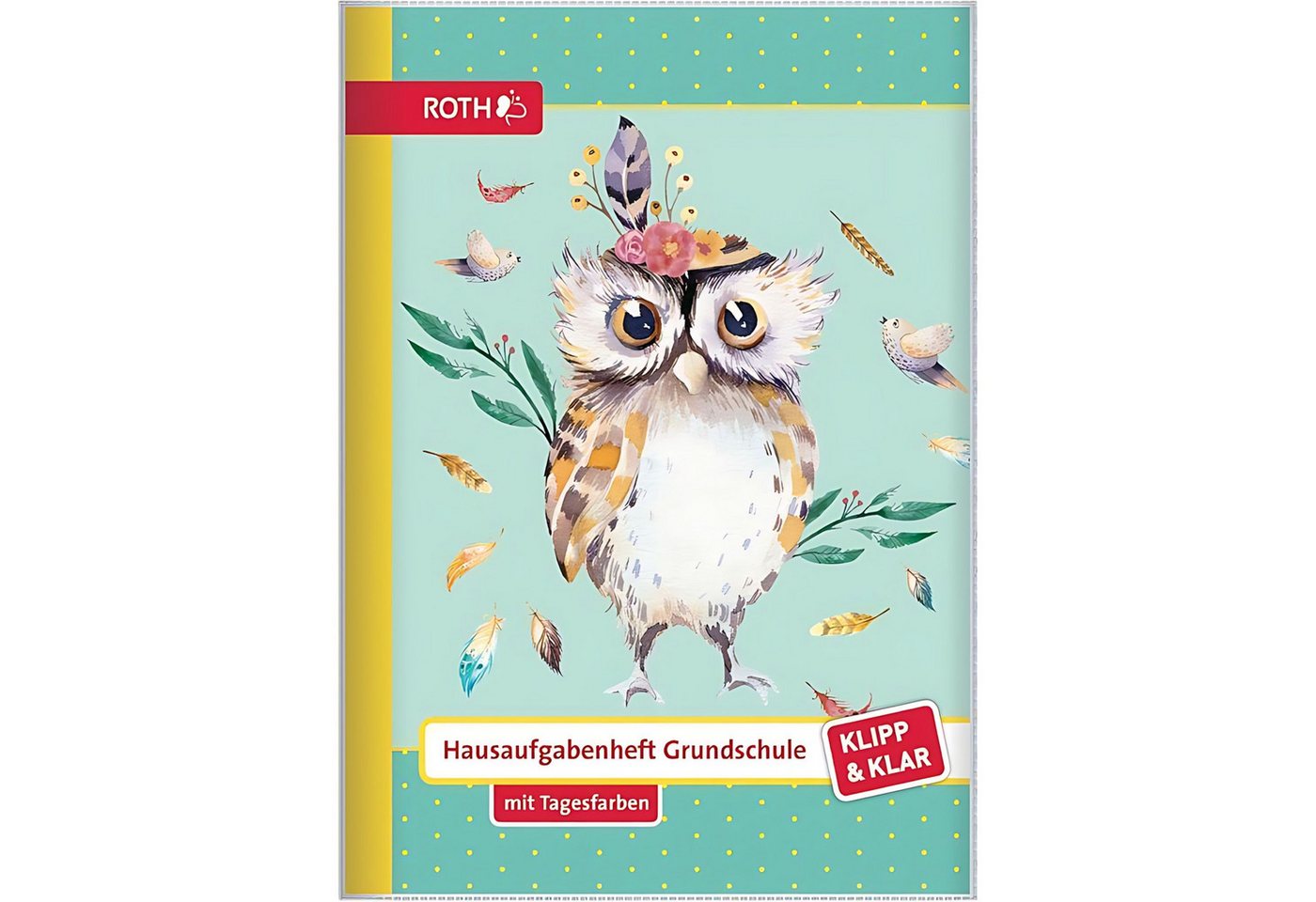 Roth Schulheft Roth Klipp&Klar Hausaufgabenheft Eule Lieselotte