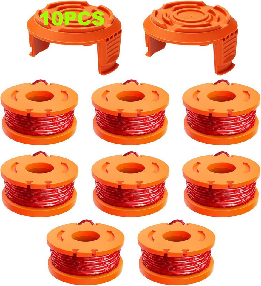FELIXLEO Führungsschiene 10er Set Spule für Worx 20V Rasentrimmer 1 65mm Fadenspule mit Kappen, (1-St) Bild 5