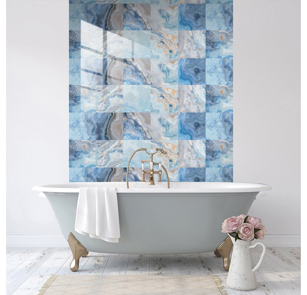 TUWENA Fliesenaufkleber 20 Stücke Mosaik Bodenaufkleber,Wandfliese Aufkleber Bild 3
