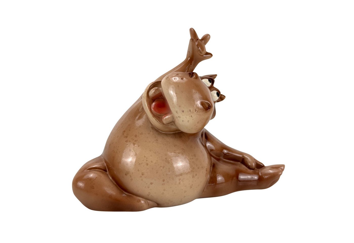 Online-Fuchs Gartenfigur für draußen - sportliches Nilpferd in Yoga Position - Deko Figuren, (wetterfest, liebevolles Design), aus hochwertigem Kunstharz gefertigt - für den Innen- und Außenbereich Bild 3