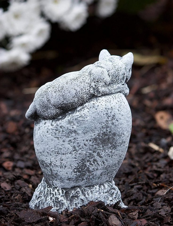 Stone and Style Gartenfigur Frostfeste Steinfigur Grabschmuck Katze "Was wir lieben Bild 2