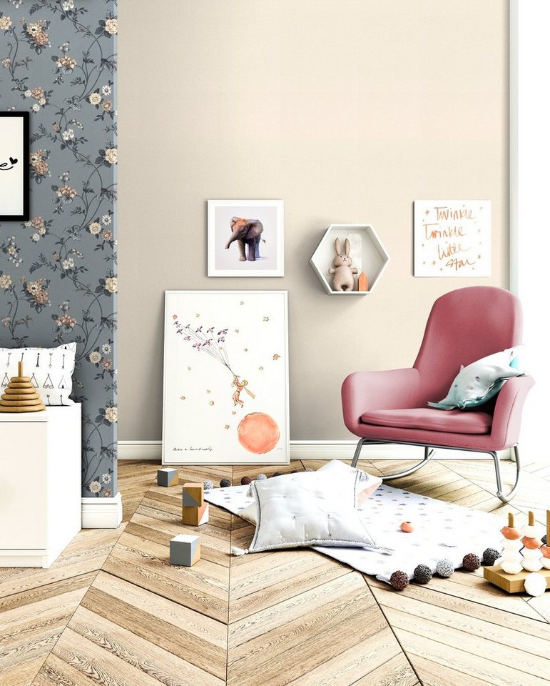 Newroom Vliestapete Liana Punkte Beige Tapete Punktetapete Punkte,Pünktchen,Polkadot, Beige Tapete Landhaus Punkte - Punktetapete Weiß Romantisch Modern Pünktchen Polkadot für Wohnzimmer Schlafzimmer Büro, modern
