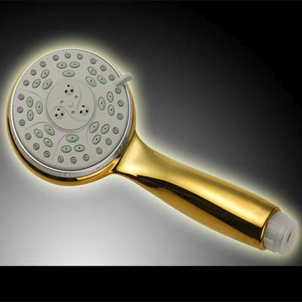 HAC24 Handbrause Duschkopf Handbrause Duschbrause Wellness Brausekopf, (1-tlg), Gold, mit 3 Funktionen