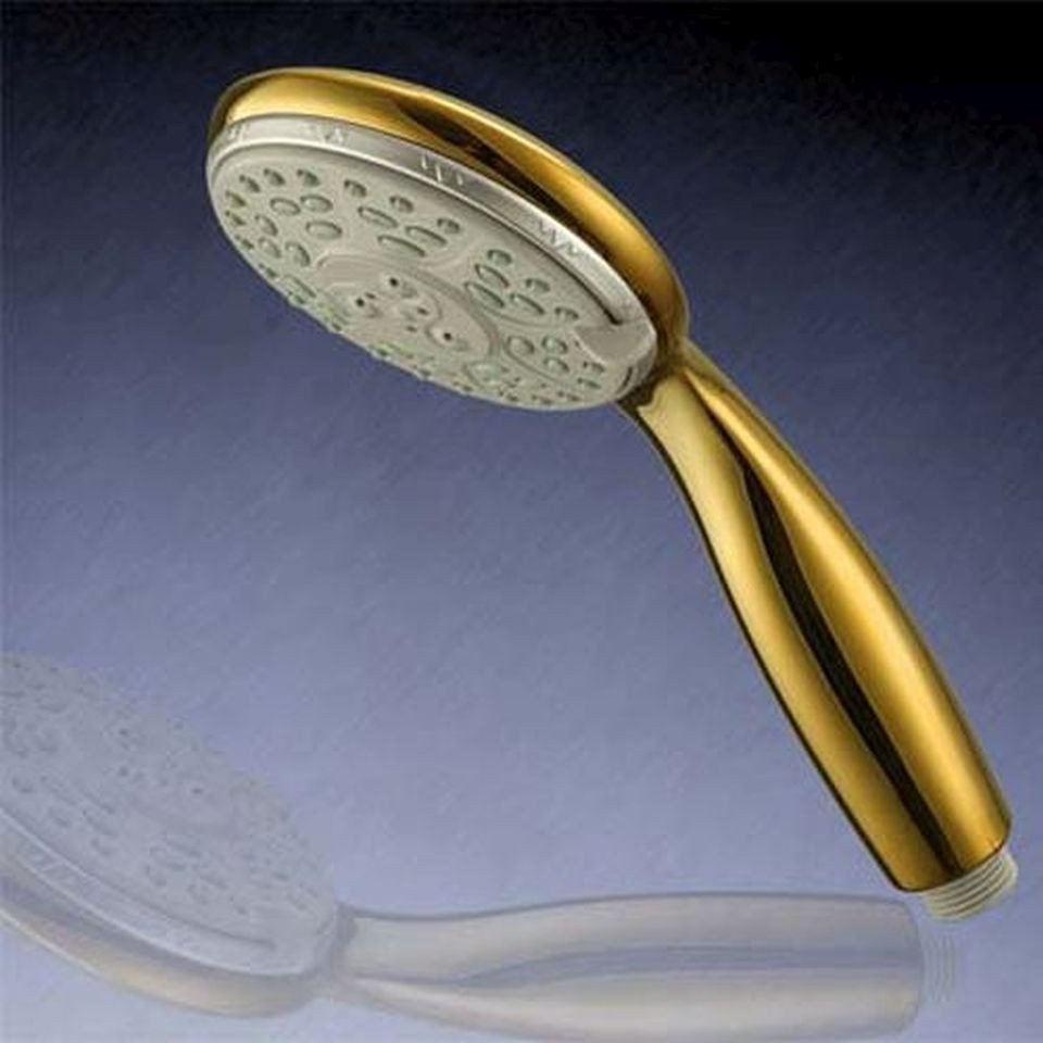HAC24 Handbrause Duschkopf Handbrause Duschbrause Wellness Brausekopf, (1-tlg), Gold, mit 3 Funktionen Bild 2