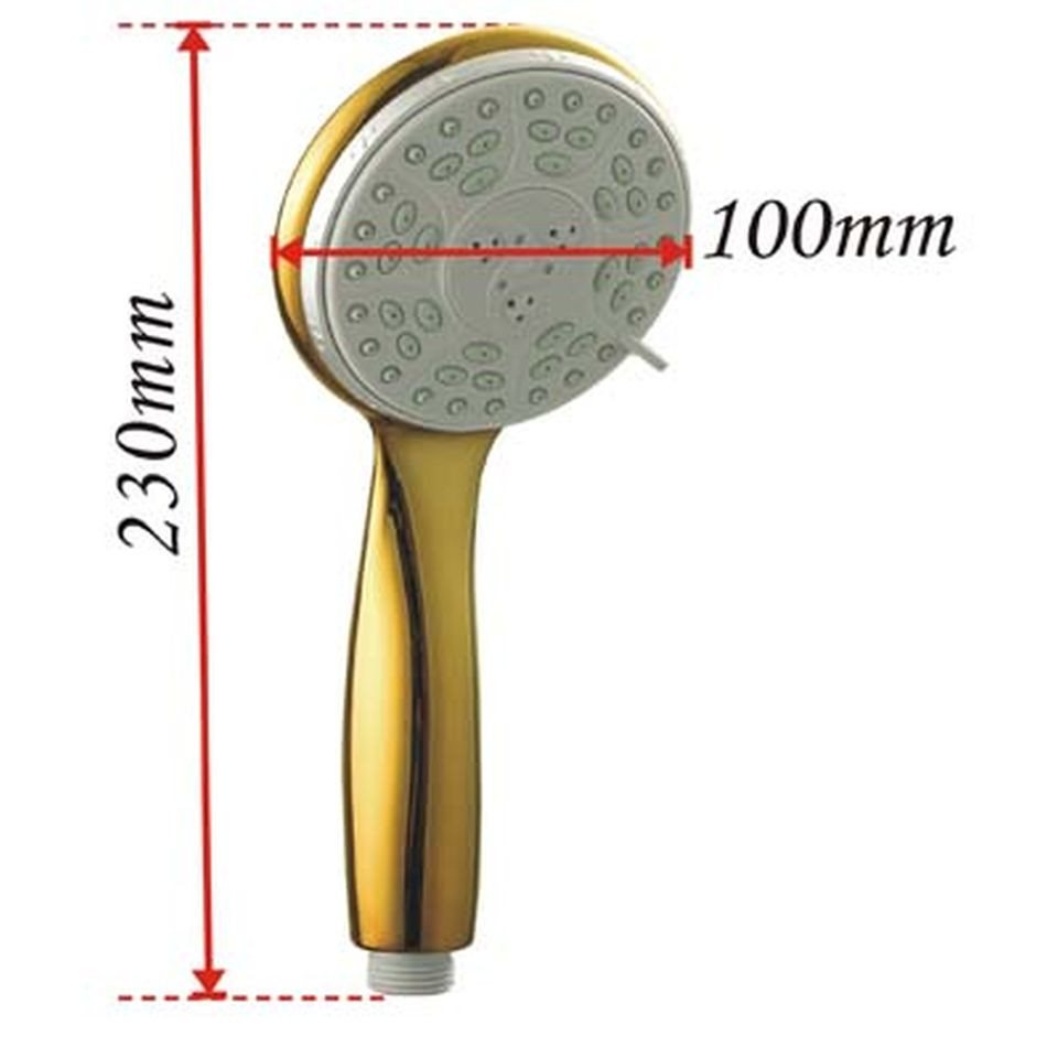 HAC24 Handbrause Duschkopf Handbrause Duschbrause Wellness Brausekopf, (1-tlg), Gold, mit 3 Funktionen Bild 3