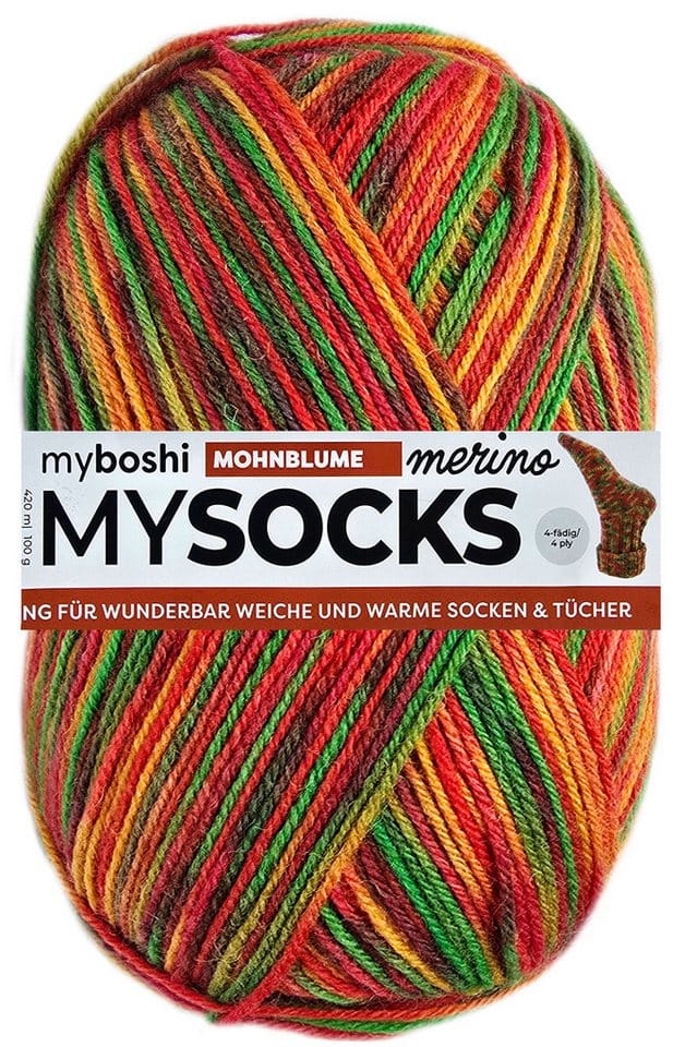 myboshi 100 Gramm MyBoshi MySocks Merino Sockenwolle Häkelwolle