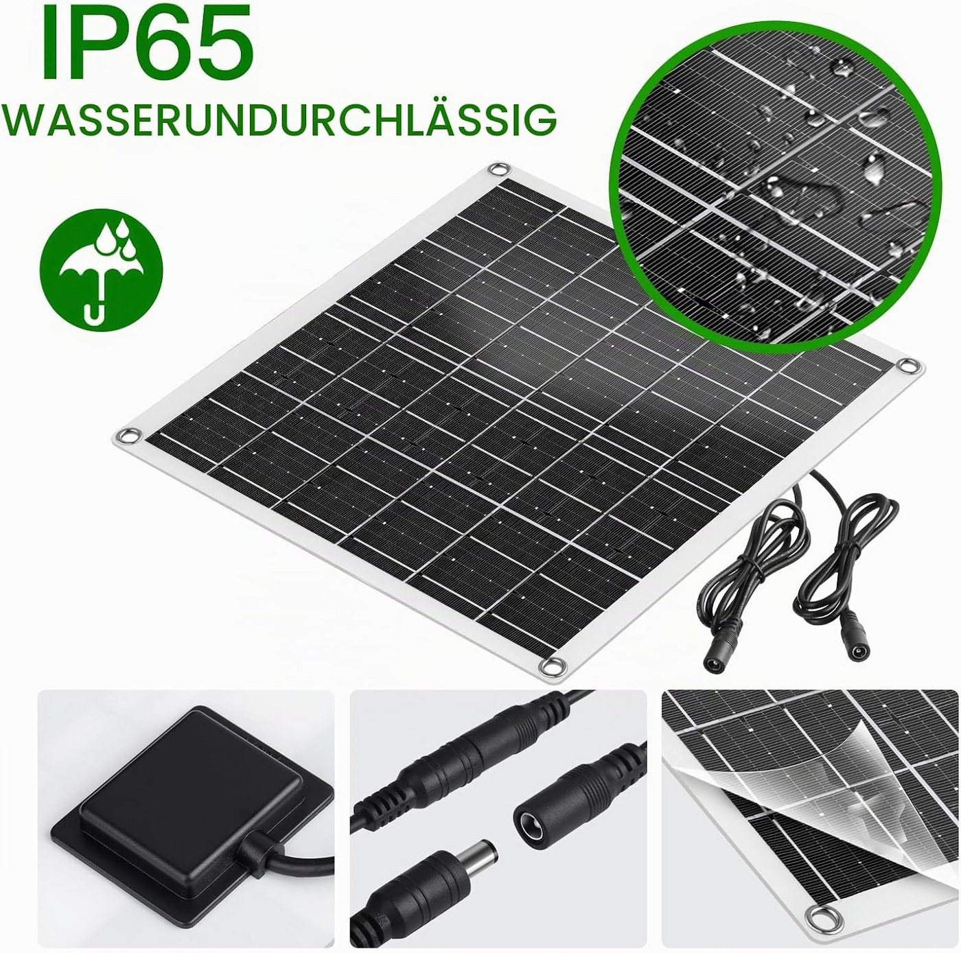FELIXLEO Solarmodul Solar Ventilator 15W Solarpanel IPX6 für Gewächshaus Hühnerstall, (1-St) Bild 2