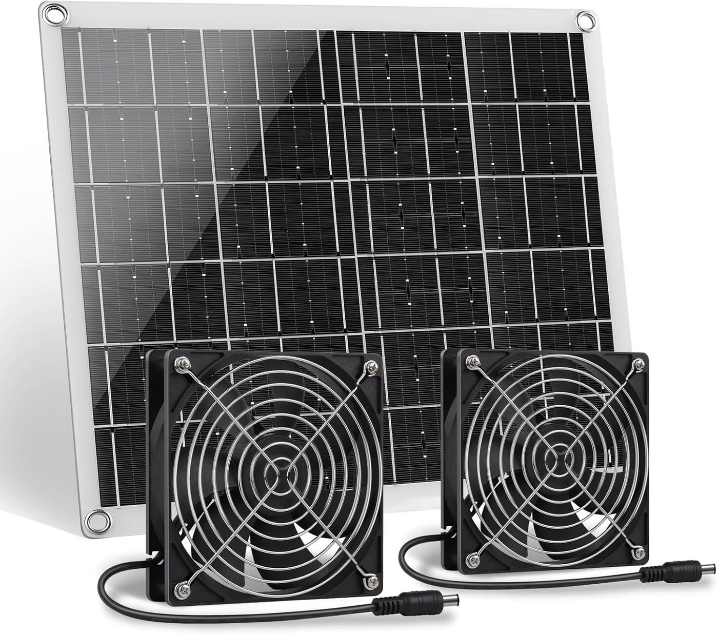 FELIXLEO Solarmodul Solar Ventilator 15W Solarpanel IPX6 für Gewächshaus Hühnerstall, (1-St) Bild 3