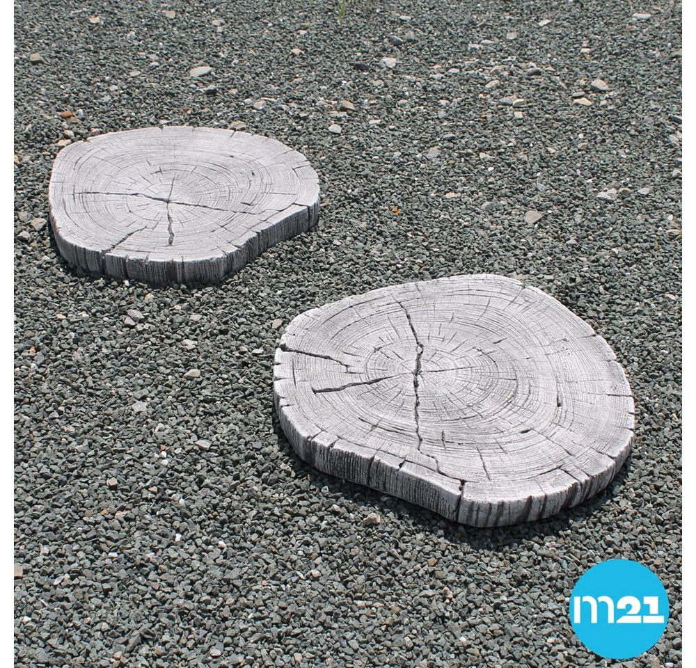 matches21 HOME & HOBBY Gartenfigur 4 Paar Beton Tritt-Steine Ø 30 cm, (8 St), Widerstandsfähig Bild 3