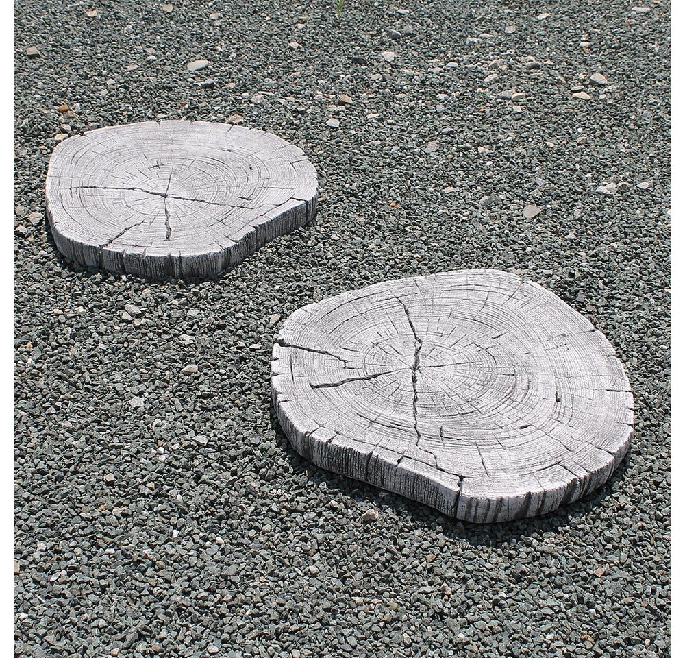 matches21 HOME & HOBBY Gartenfigur 4 Paar Beton Tritt-Steine Ø 30 cm, (8 St), Widerstandsfähig Bild 4