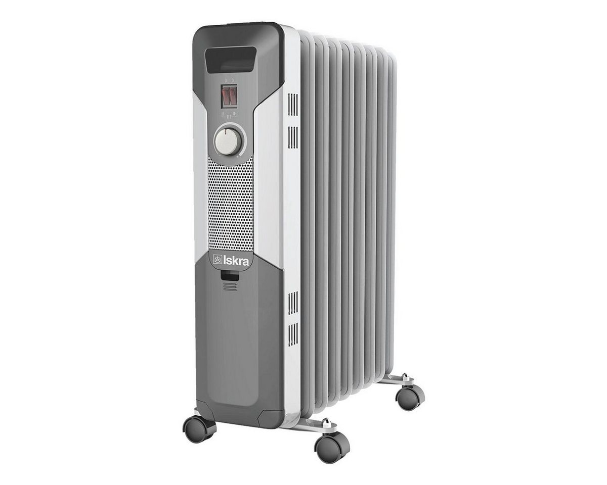 Iskra Ölradiator YL-B28-9, 9 Rippen, für kleine & mittelgroße Räume, 3 Heizstufen, mit Rollen