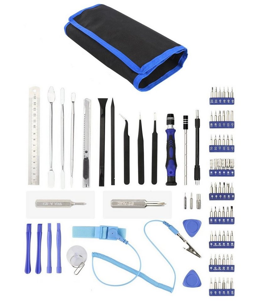 BAYLI Werkzeugkoffer 80 Teiliges Handy Reparatur Werkzeugset, Feinmechaniker Schraubendreh Bild 4