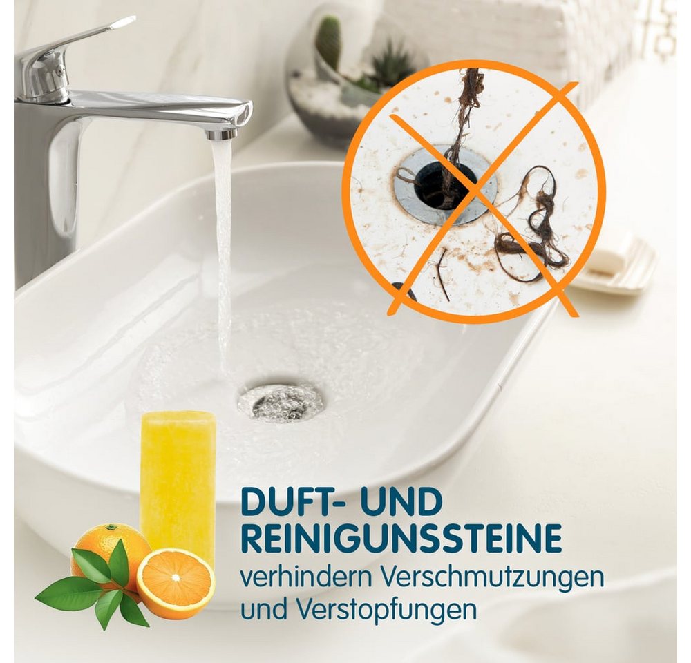 Abfluss-Fee Waschbeckenstöpsel Abfluss-Fee 4er-Set Duftsteine, entfernt besonders penetrante Gerüche im Abfluss Bild 3