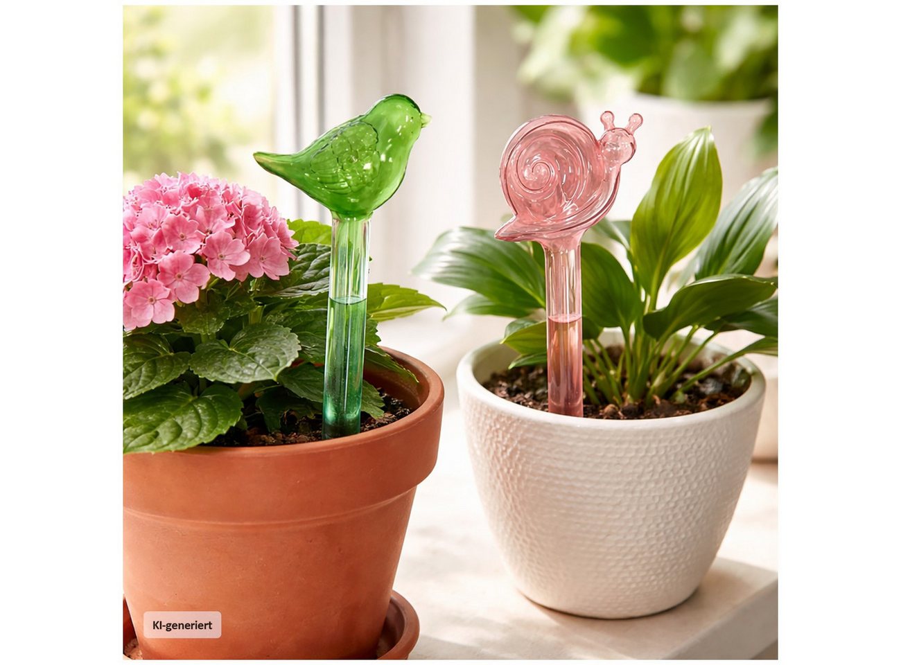 HTI-Living Bewässerungskugel Wasserspender Blumentopf Nessa 2er-Set, Bewässerungskugel Tropfer