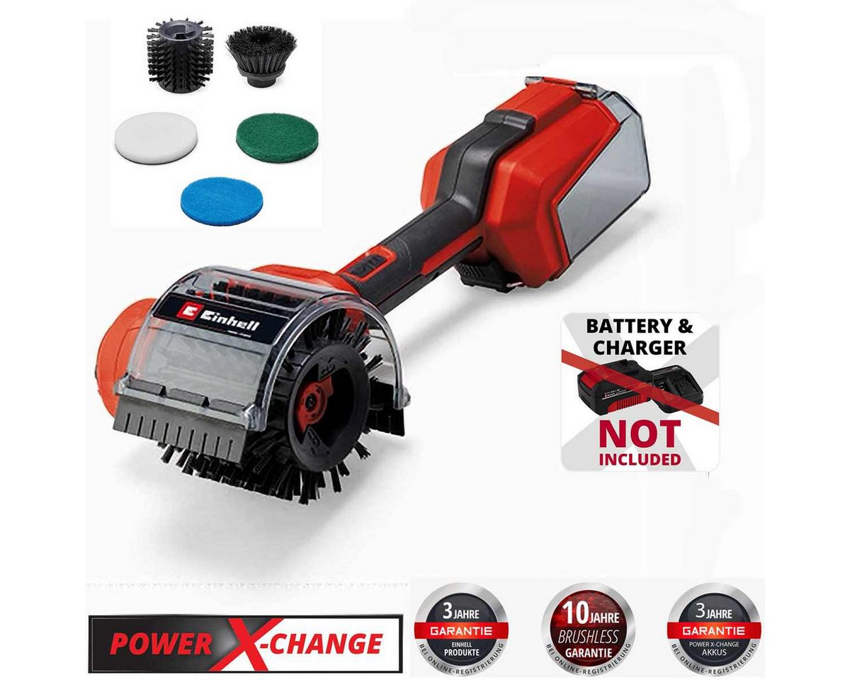Einhell Akku-Oberflächenbürste Akku-Oberflächenbürste PICOBELLA 18/90 - 18V Power X-Change + Zubehör Bild 2