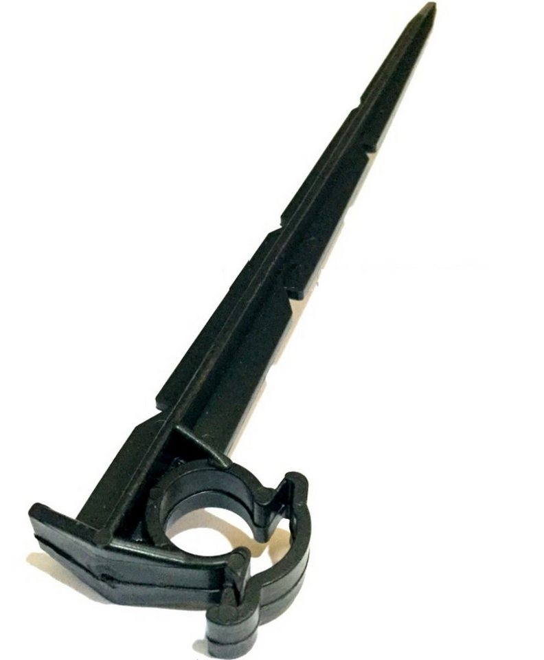 Uzman Bodenanker Erdanker Bodenaker Erdhaken mit Verschluss für Schläuche Ø16mm, (15-St), Klickverschluss Bild 2